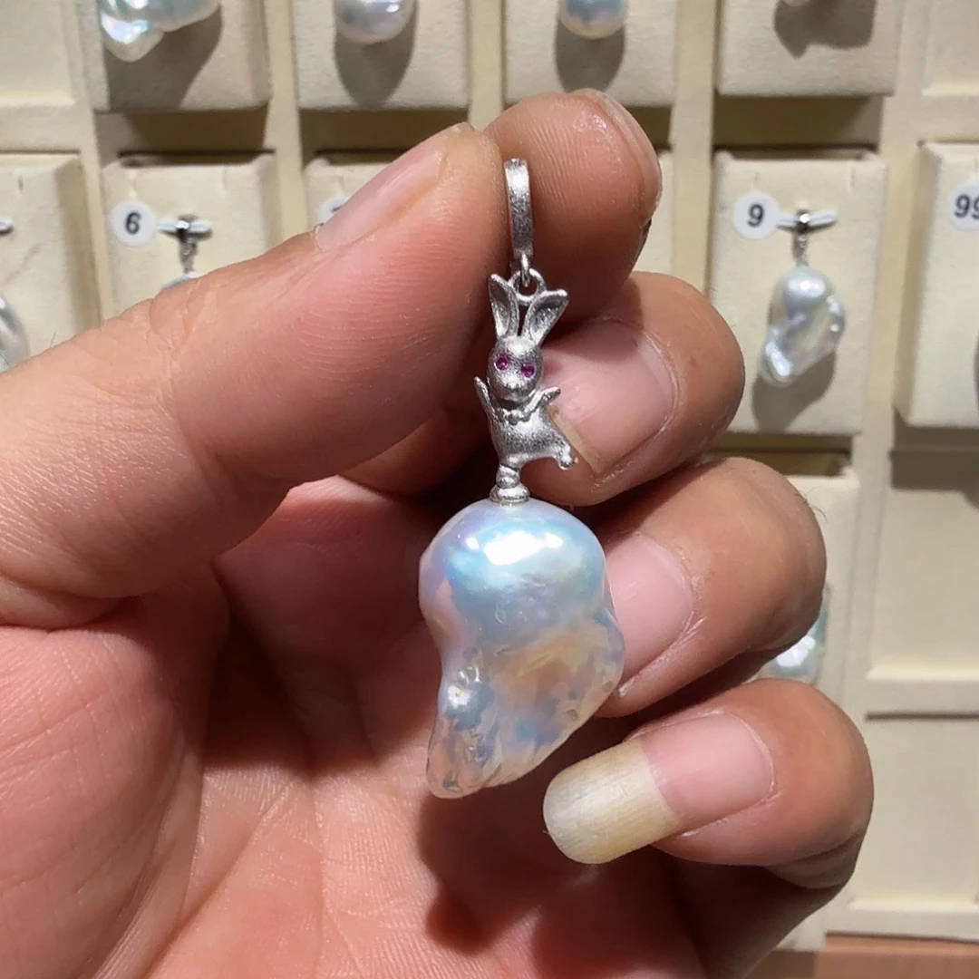 吊坠(不含链)合金淡水珍珠