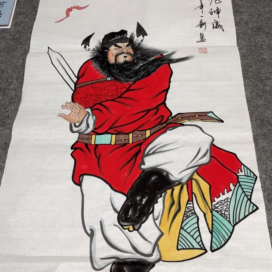 国画纯手绘无边框作品