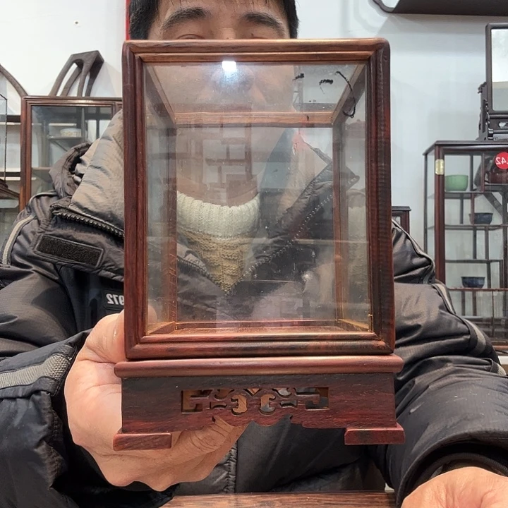 红酸枝木类红酸枝玻璃罩623