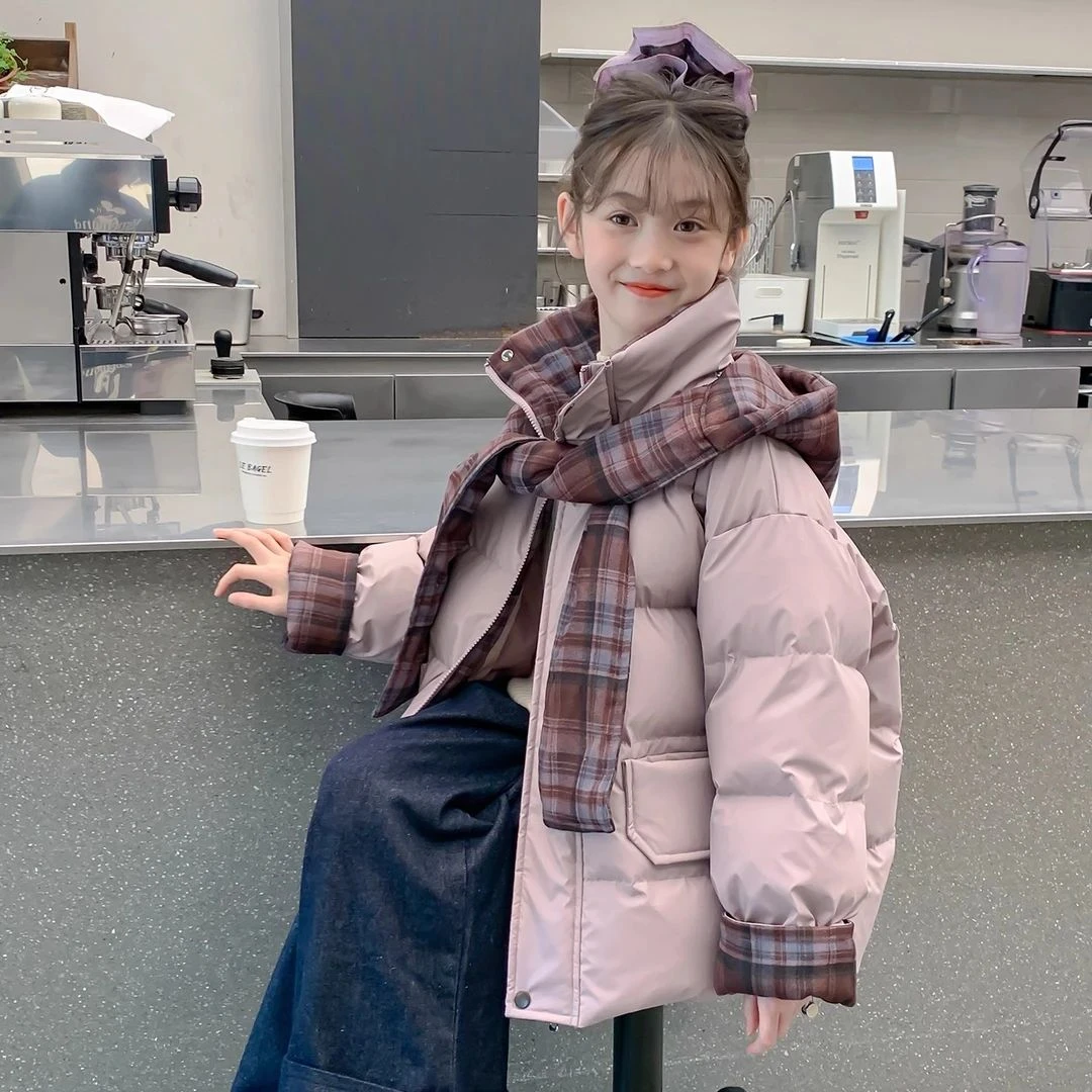 女童棉服冬装2025新款加厚外套儿童冬款洋气棉袄大童女孩棉衣冬季