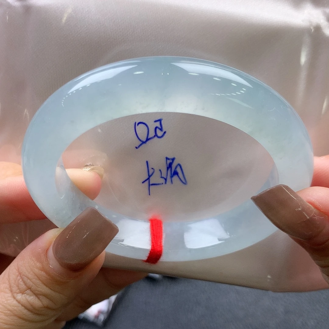 翡翠未镶嵌手镯52正圈