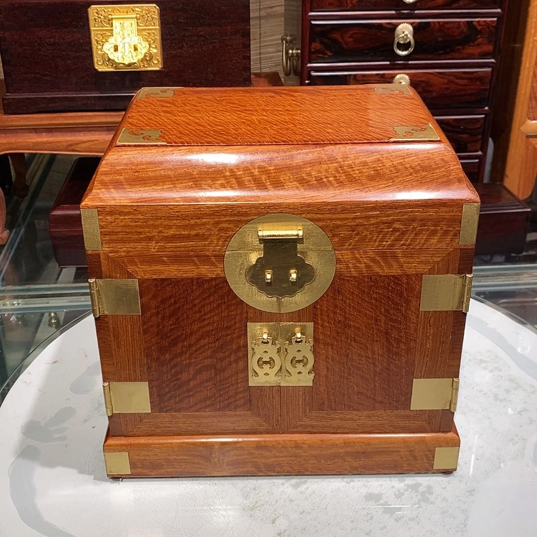 大果紫檀（缅甸花梨）独板官箱