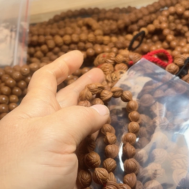 吊坠桃核上*烨秦岭龙纹10尺寸36颗手持原核