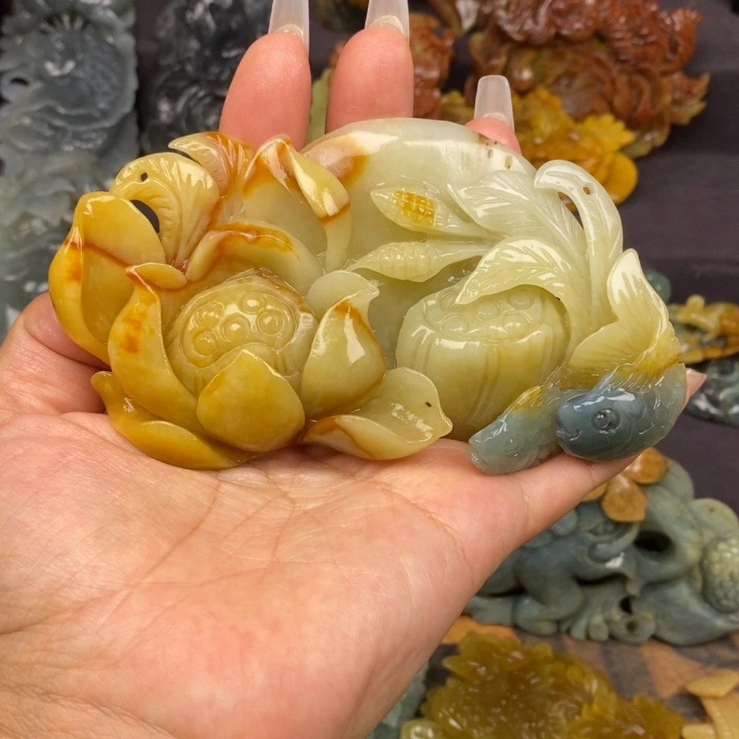 蛇纹石玉未镶嵌吊坠(赠链)J*n