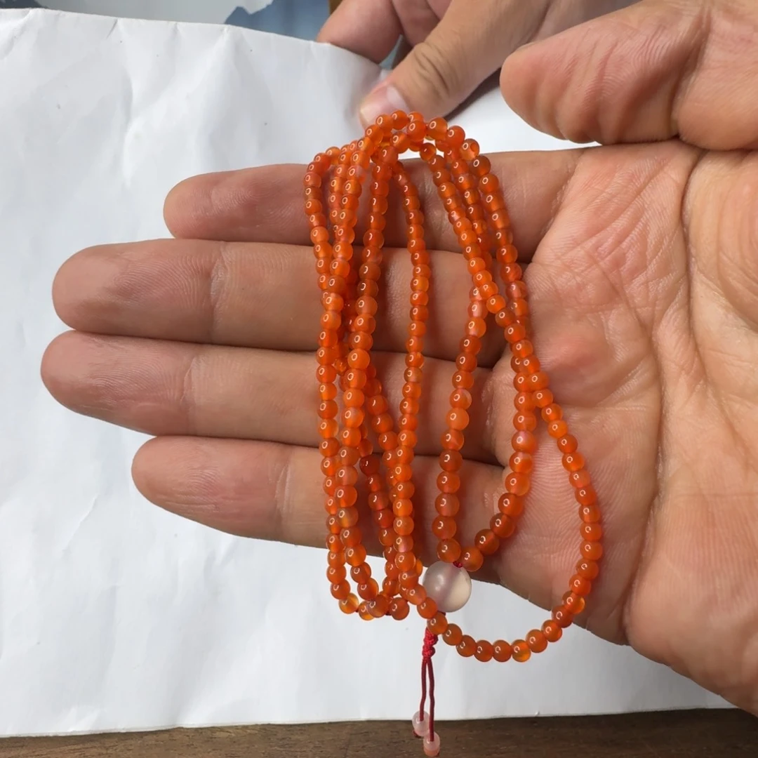 南红玛瑙单圈未镶嵌冰橘多圈19