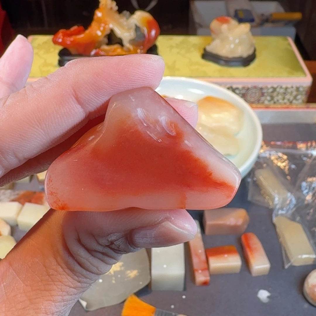 寿山石印石唐*芙蓉石