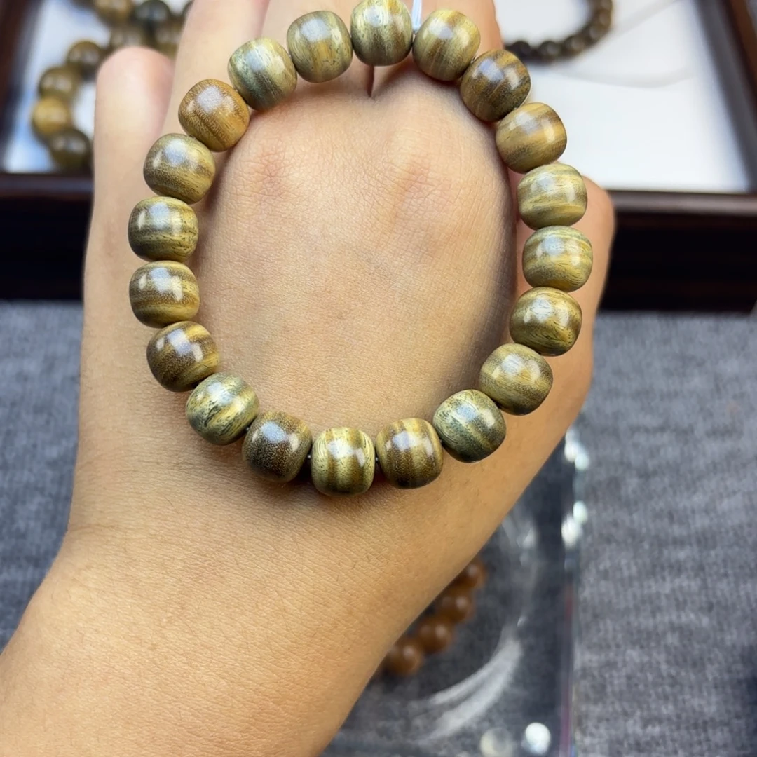 继***线维腊木（绿檀）无事牌