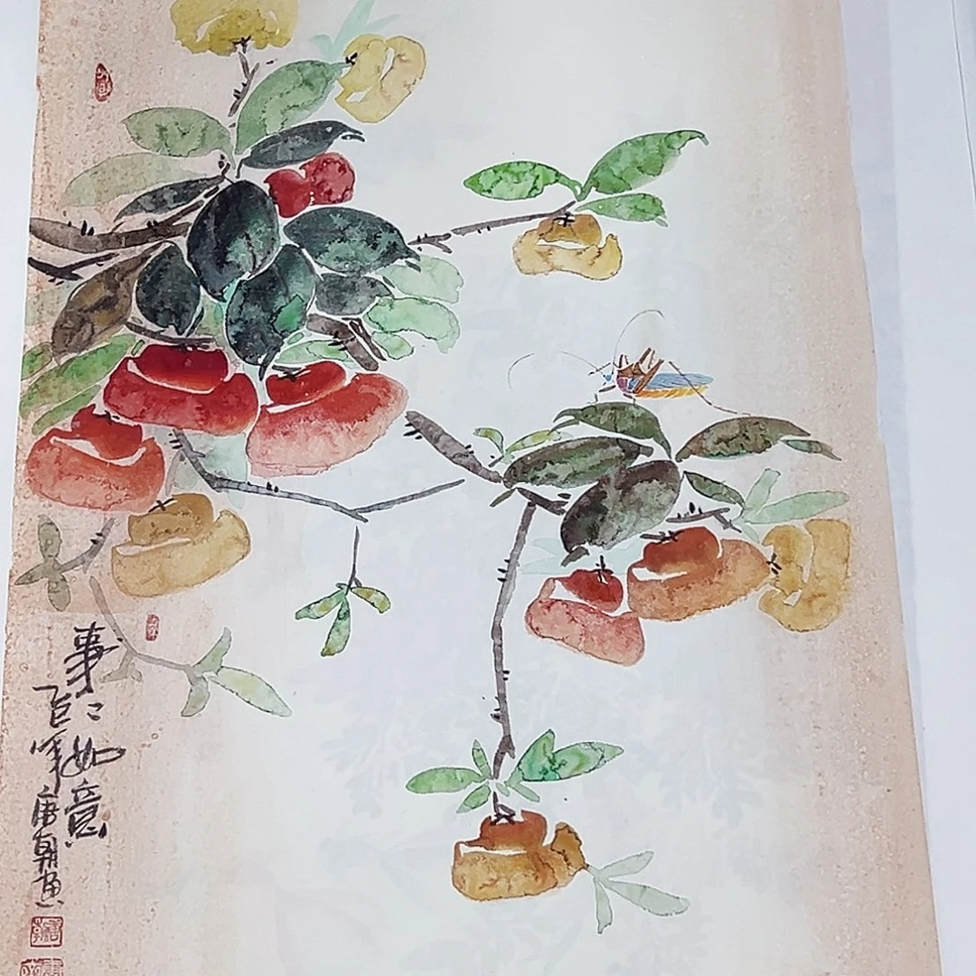 国画事事顺心如意万事如意