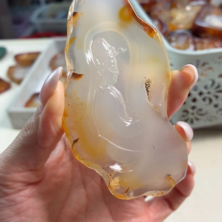 玛瑙/玉髓未镶嵌吊坠(不含链)