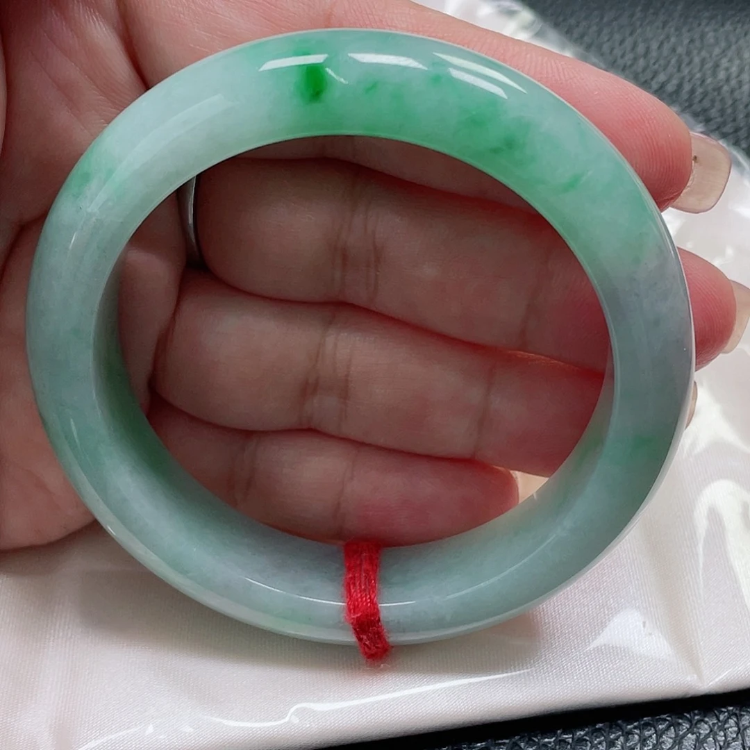 翡翠手镯未镶嵌缅甸翡翠手镯55圈