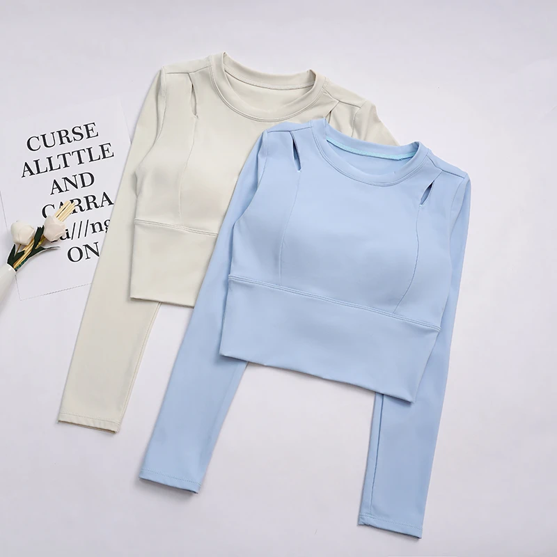 可可25号瑜伽服女秋冬2024新款运动长袖健身上衣（LUWX1104）