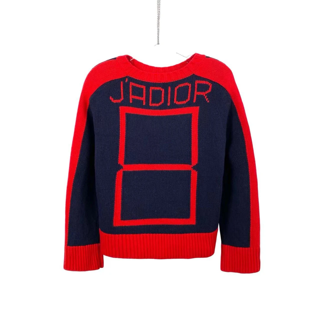 95新 DIOR/迪奥  aa1505 8号标语logo针织毛衣 36码