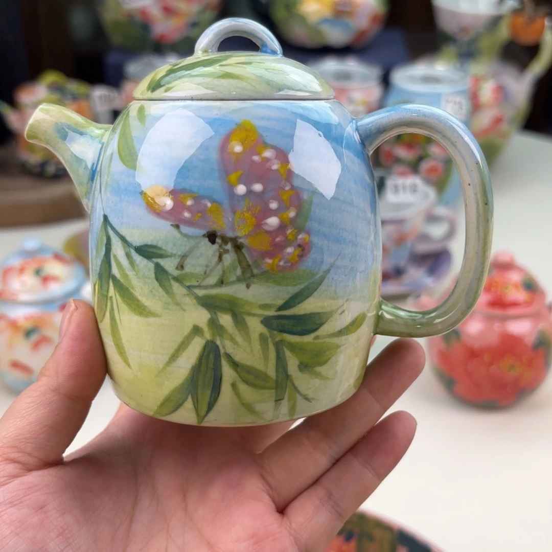 景德镇手绘高温釉下彩陶瓷茶具