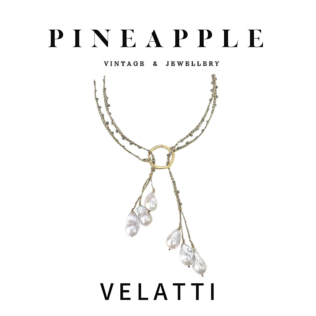 合金项链 菠萝中古Velatti项链LK7811