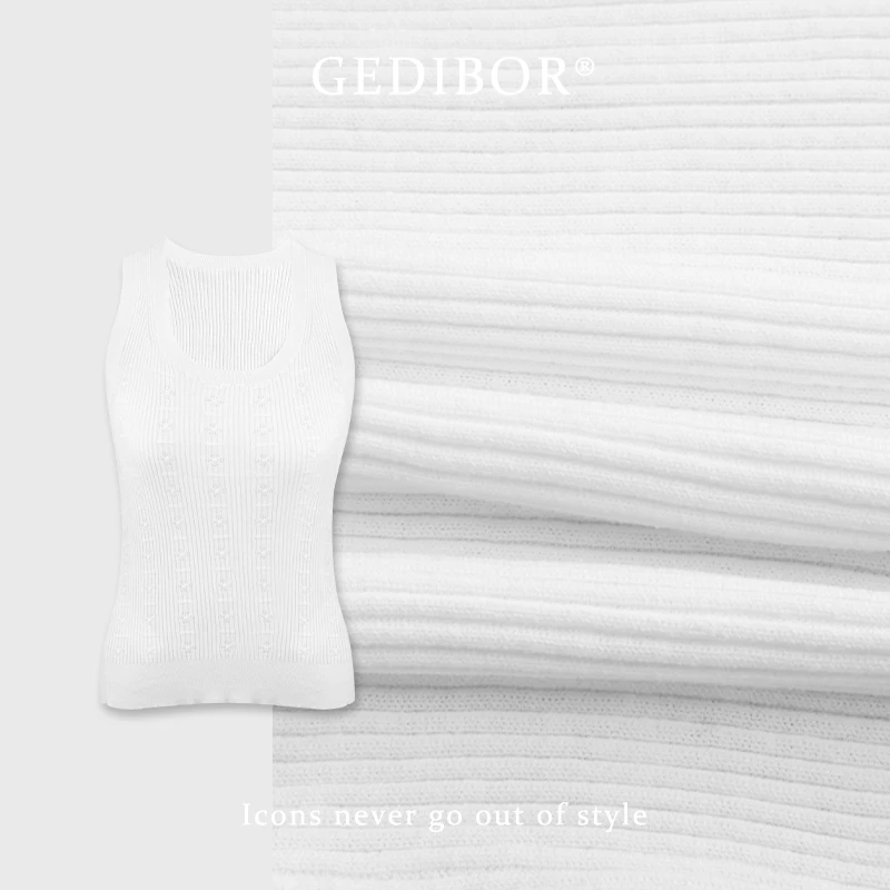 【GEDIBOR】NO退NO换“山茶花背心”立体小花工艺时尚百搭打底背心