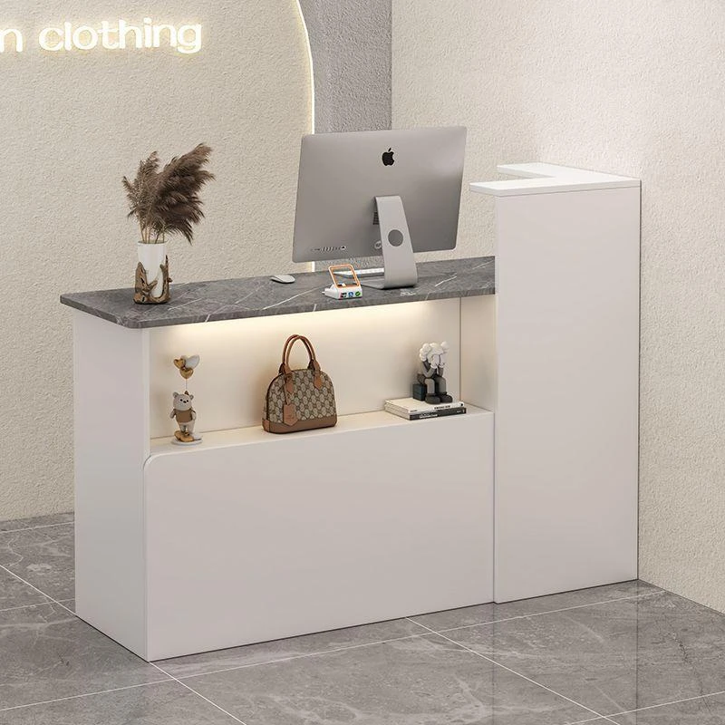 收银台吧台前台小型店铺女装店服装店柜台美容院按摩店新款收银柜