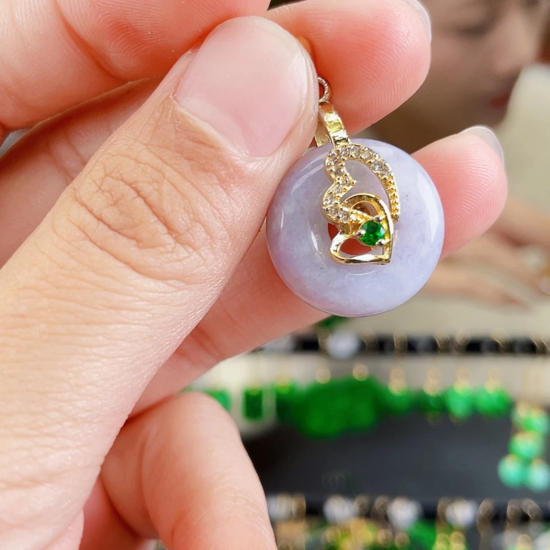 翡翠未镶嵌耳饰饰品