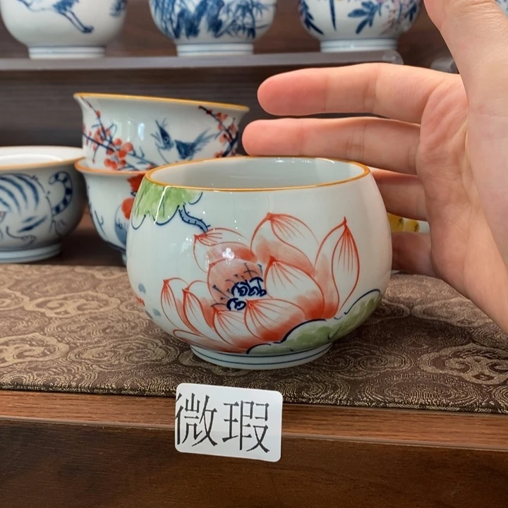 釉下老陶泥手工绘制