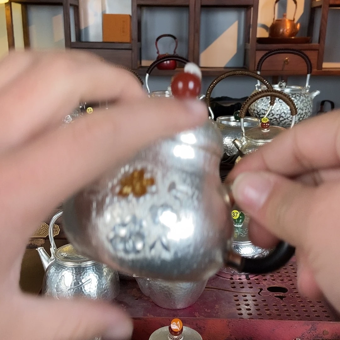 鑫***器纯手工制作茶壶银衣壶