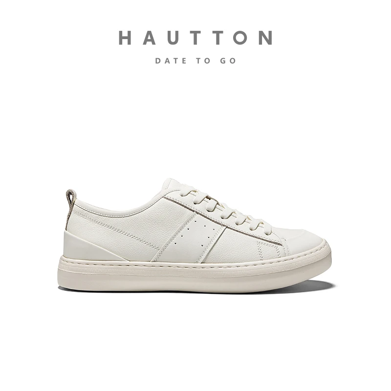 时尚男士休闲鞋子男士男款白色板鞋百搭真皮男鞋小白鞋931XB5239