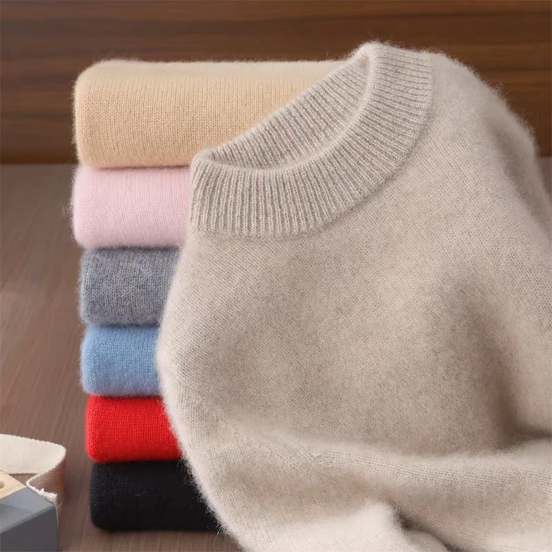 【100羊毛一件过冬三股巨厚】儿童羊毛衫加厚男女童半高领针织衫