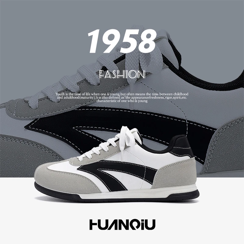 环球德训鞋子男款2025新款秋冬季男鞋爆款百搭男士潮鞋增高休闲鞋