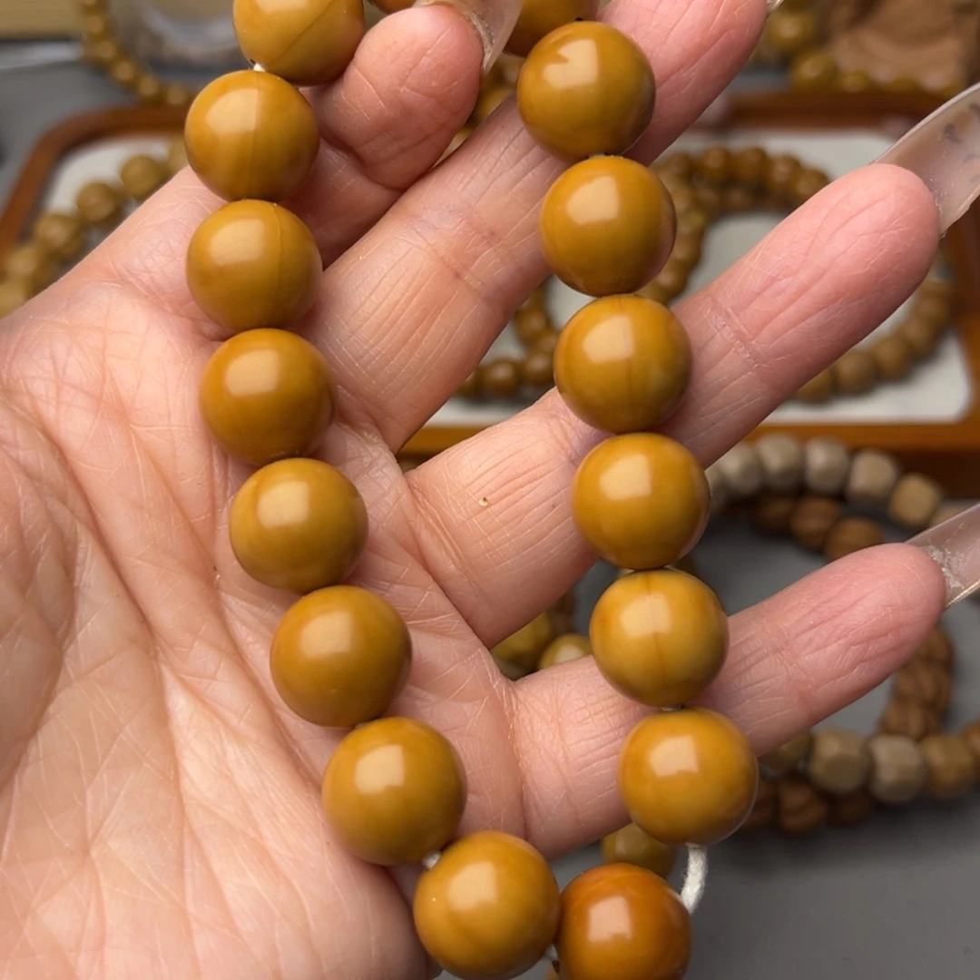 核桃手串/手链返油正圆光珠