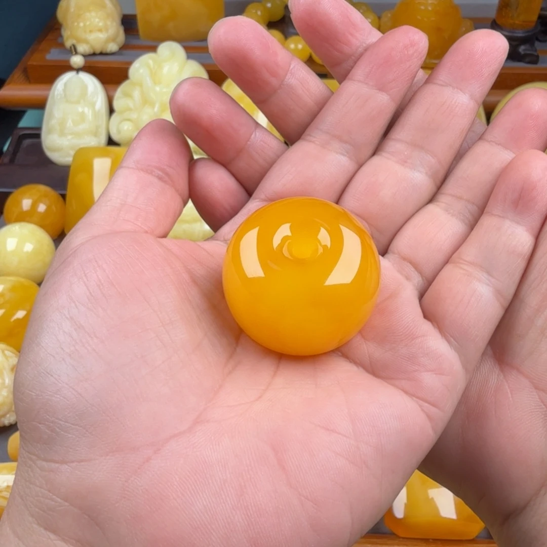 琥珀颈饰未镶嵌纯天然琥珀蜜蜡