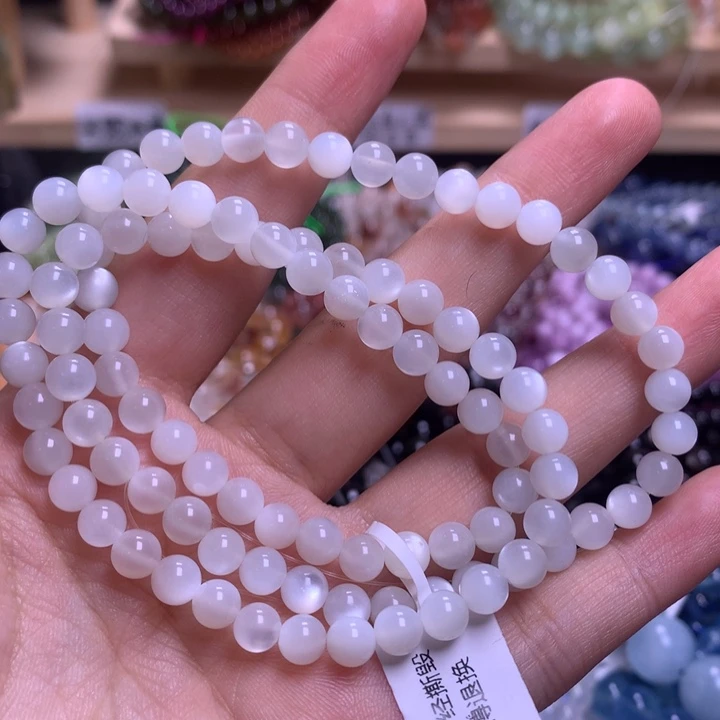 未镶嵌手串水晶5.6白月光