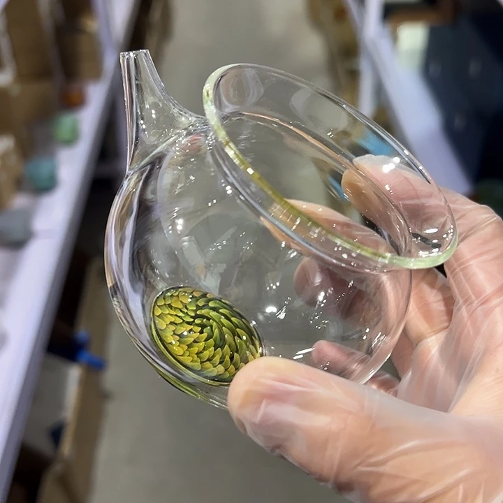 玉见 绿凤尾 无耳公杯