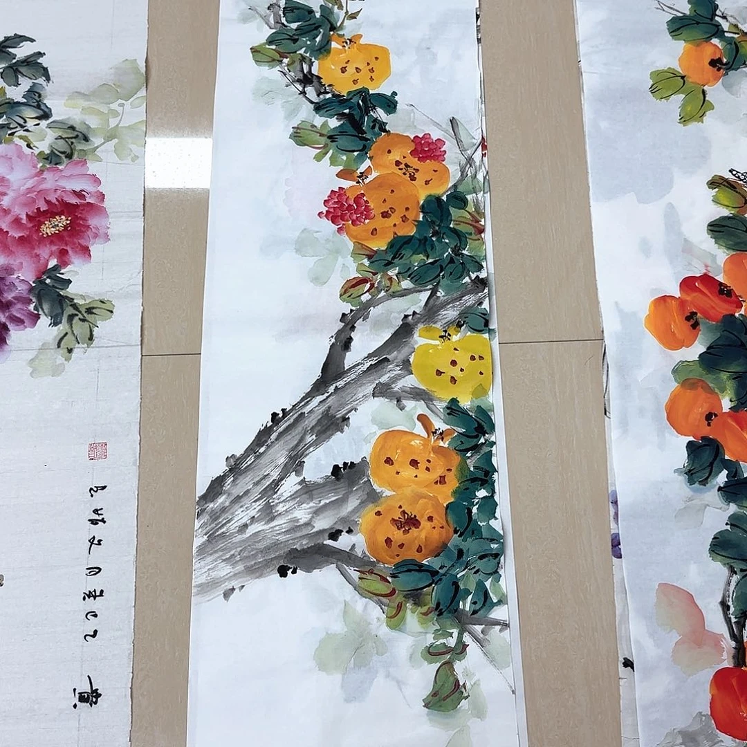 国画国画作品展。国画