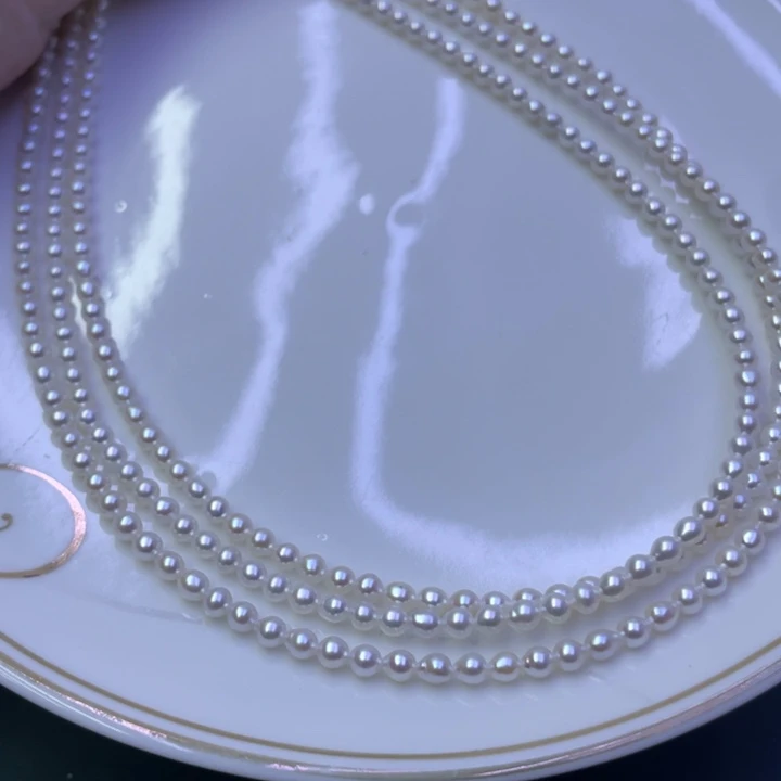 淡水珍珠项链银S925镶嵌