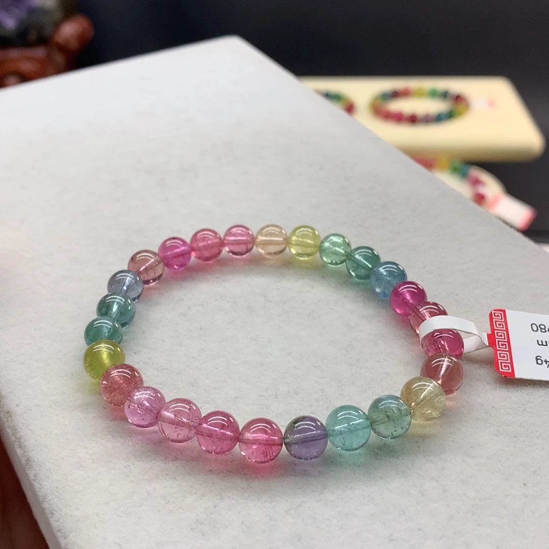 【闪购商品】未镶嵌手链碧玺荧光人鱼单圈7