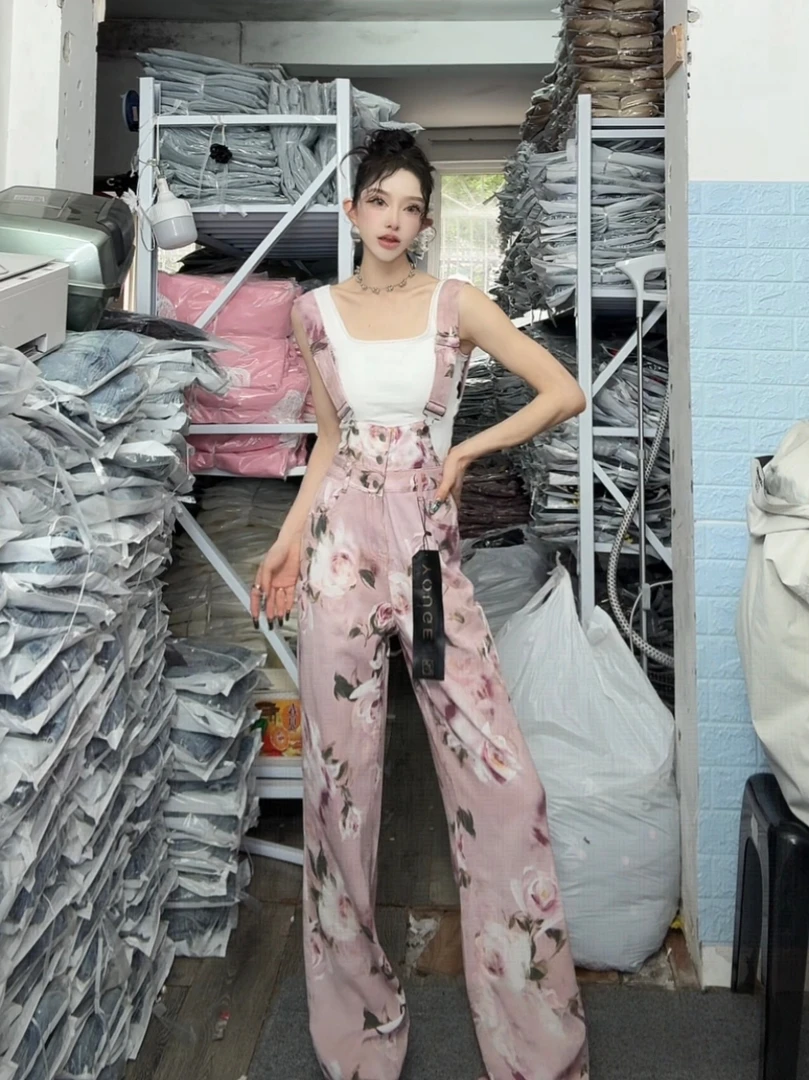 【美美破价宠粉专场】牛仔背带裤25166-1