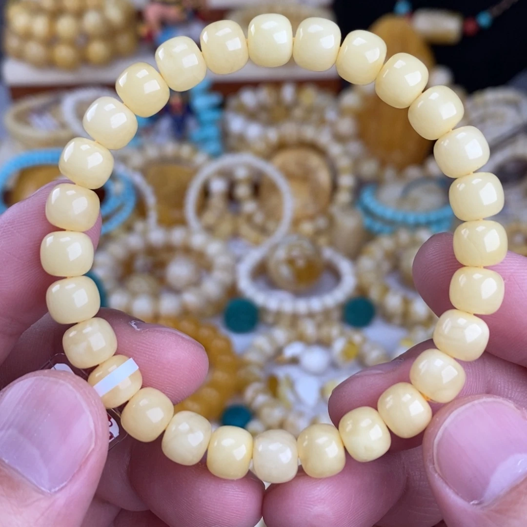 蜜蜡未镶嵌手链蜡实浓蜡满蜡8mm