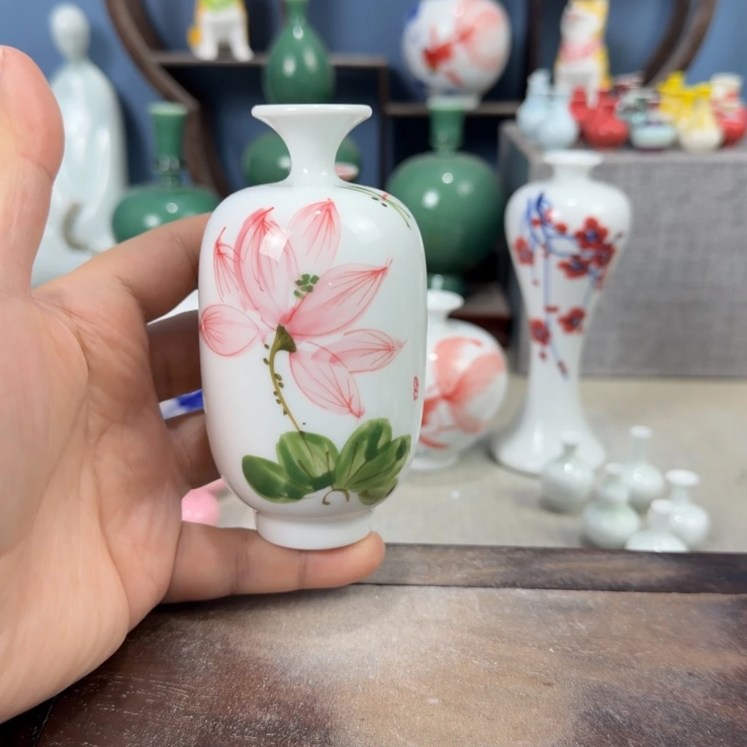 陶瓷手工小花器摆件