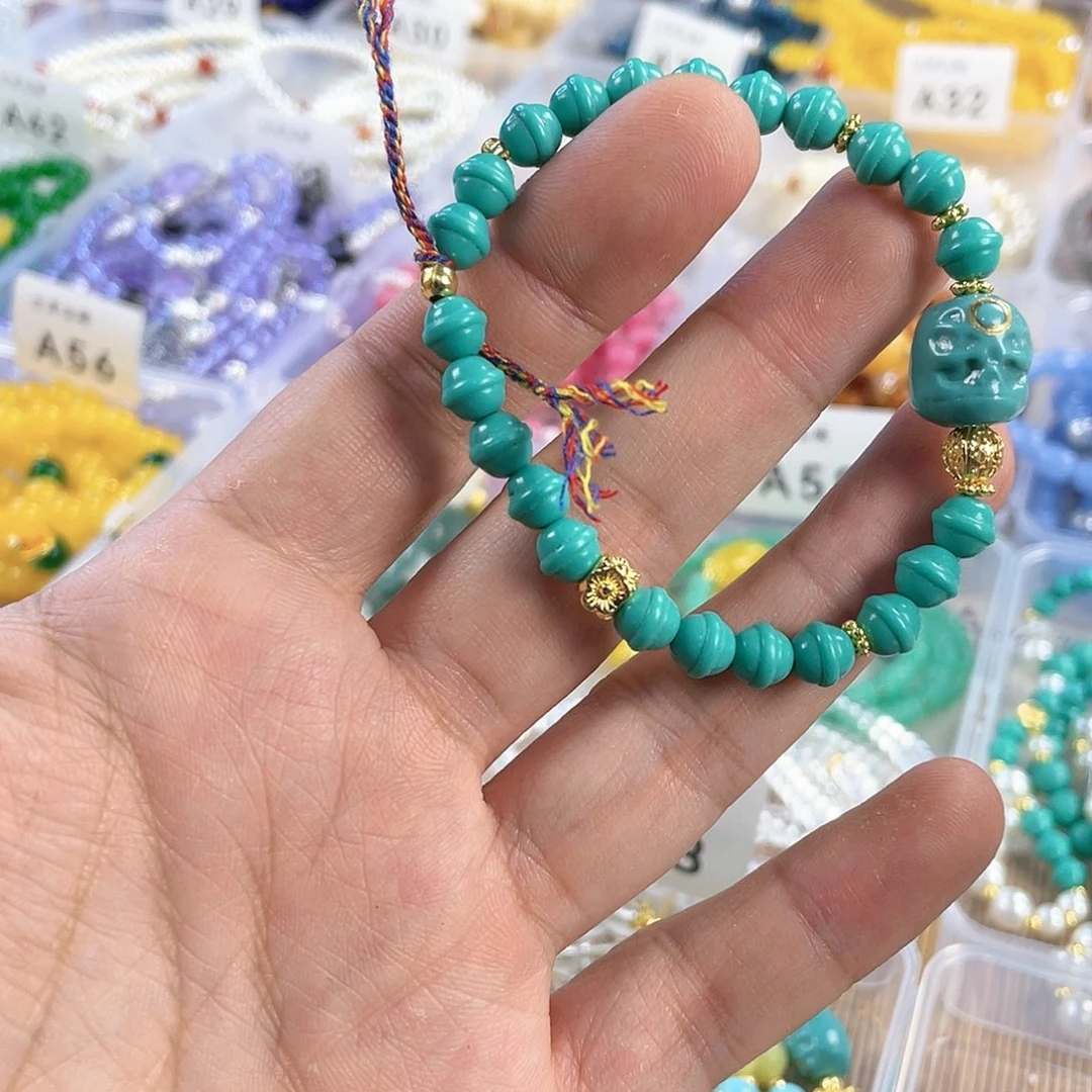 檀香木手串银S925镀金镶嵌