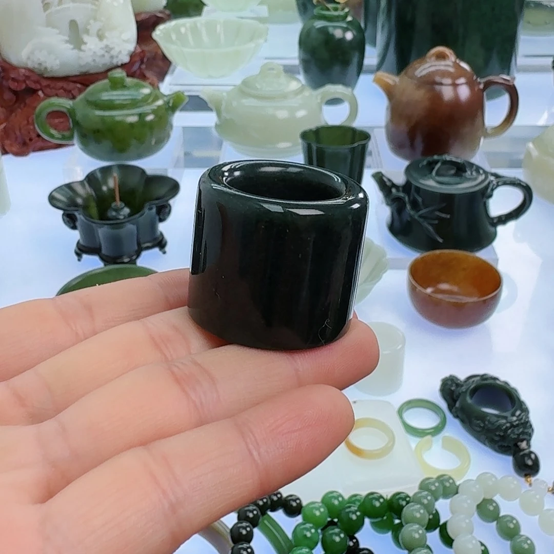 和田玉（青玉）挂件未镶嵌