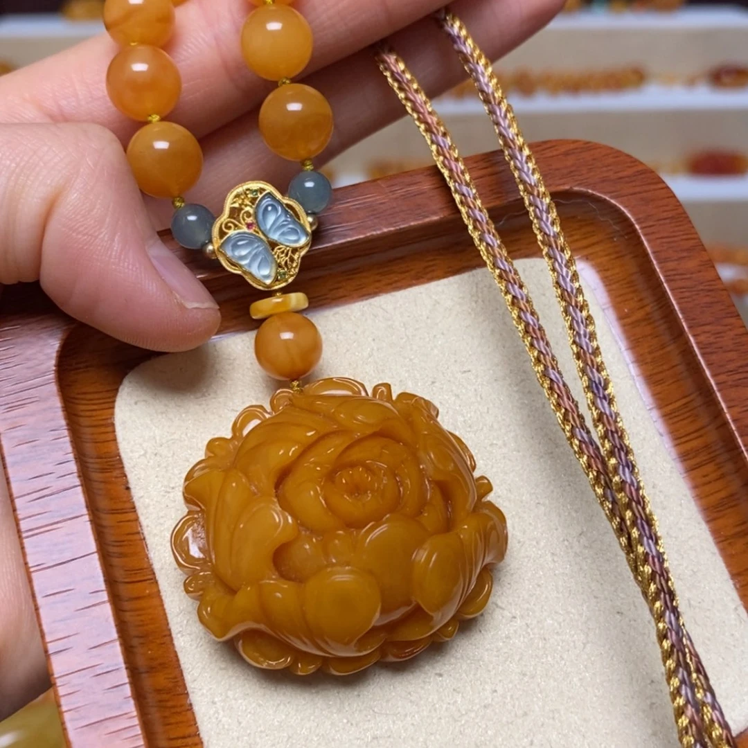 【闪购商品】未镶嵌颈饰蜜蜡项链