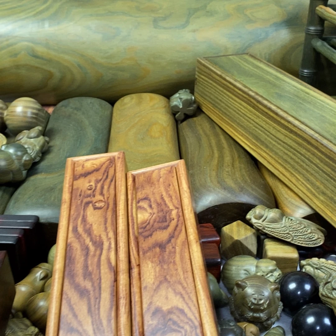 陶瓷绿檀木制工艺品118