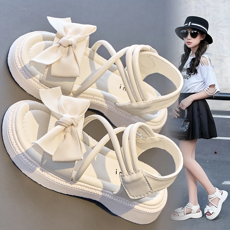 ABC女童凉鞋夏款2025新款爆款小女孩公主中大童夏季软底罗马儿童