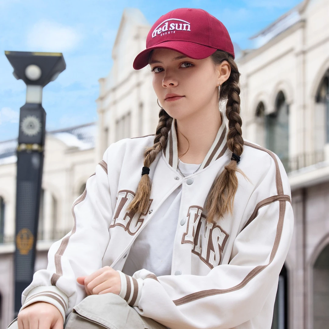 棒球队同款韩版户外ins风棒球帽遮阳长帽檐显脸小运动四季帽男女