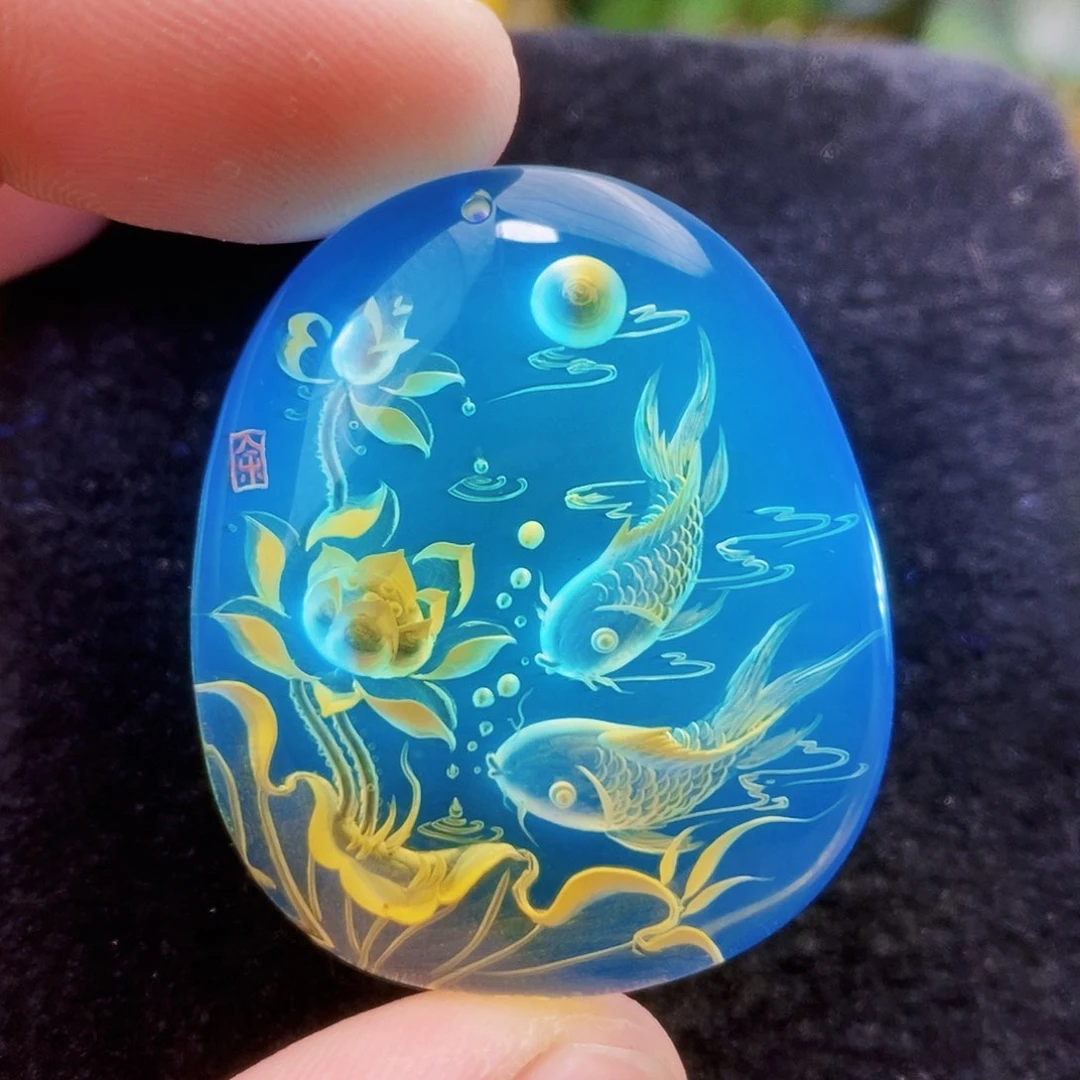 【闪购商品】蓝珀吊坠(不含链)未镶嵌