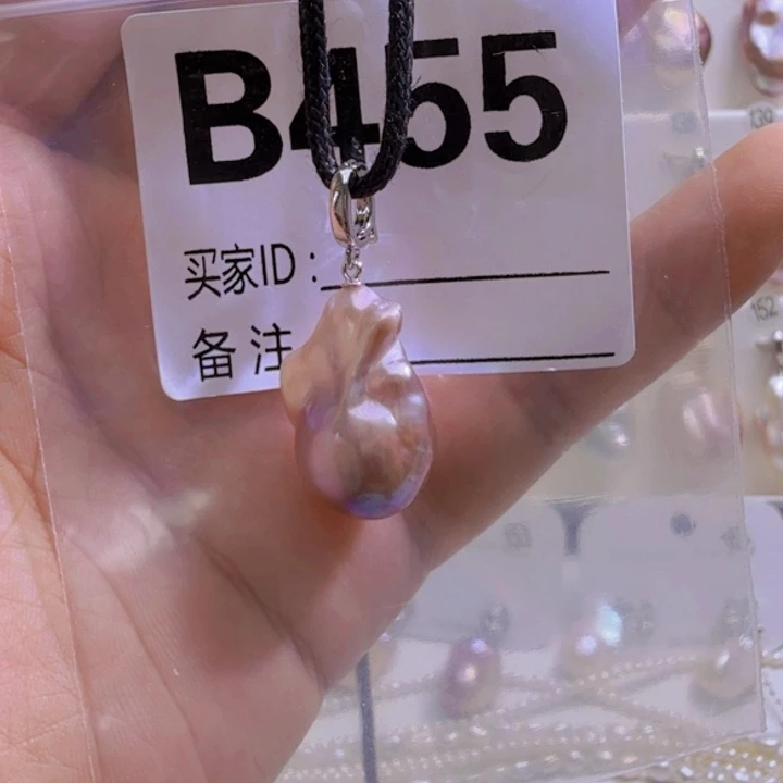 淡水珍珠银S925镶嵌颈饰