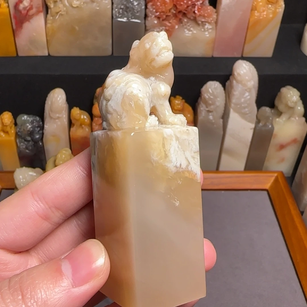 巴林石印石牛角冻