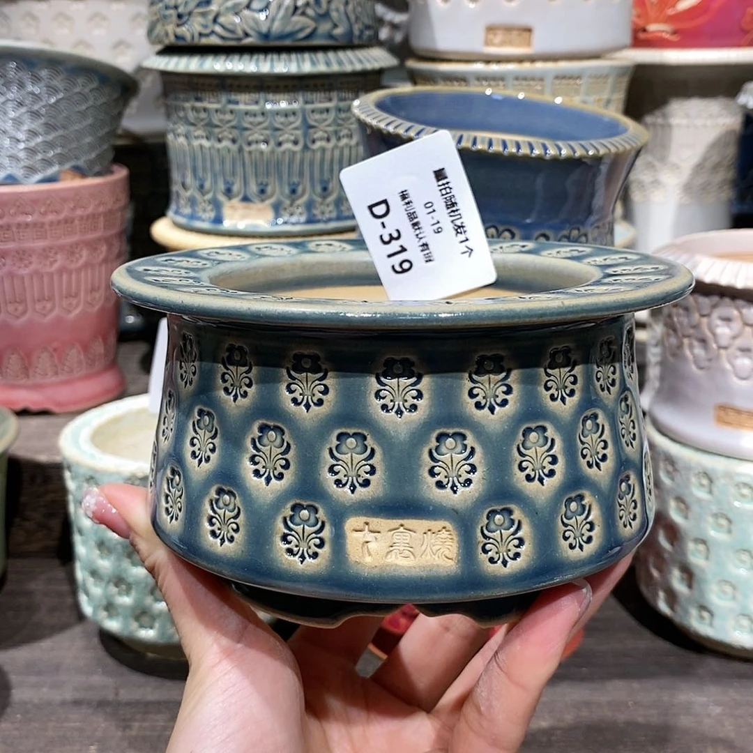 七里烧花盆1-19-319口径8