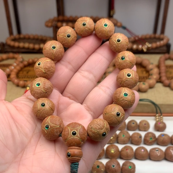 凤眼菩提吊坠手串