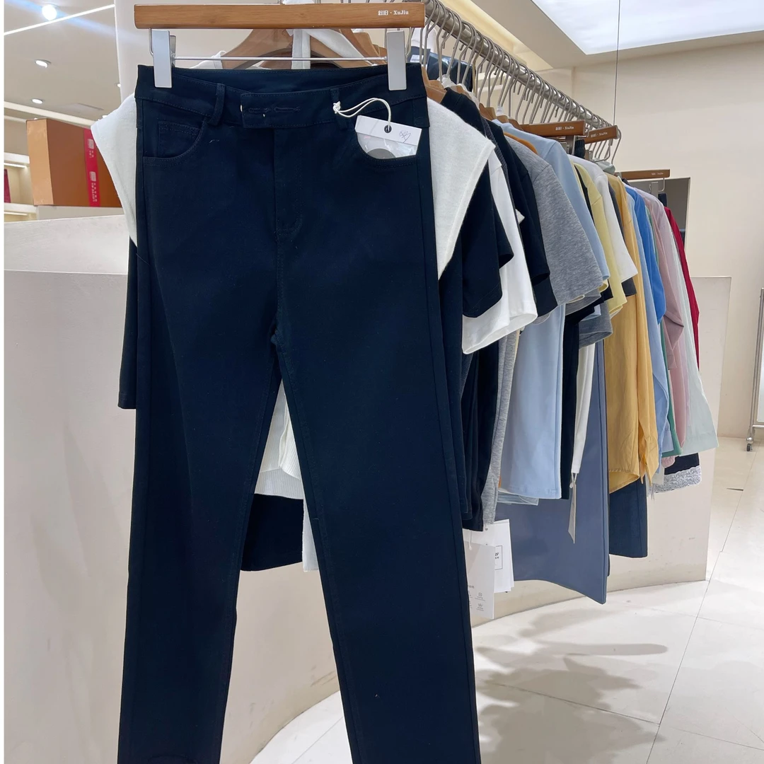 姑嫂推荐 新款百搭   显瘦休闲裤1988弹力