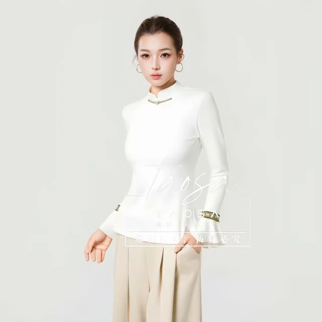 【陶萨】S080-简约打底衫陶萨原创轻民族服饰 蒙古