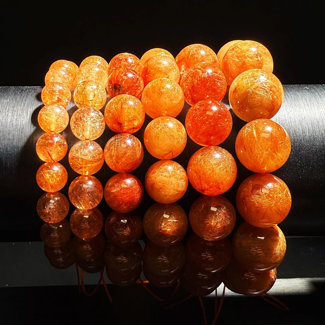 SJ196 红发圆珠单圈手串-多样性发其一